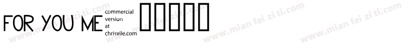 For You me字体转换